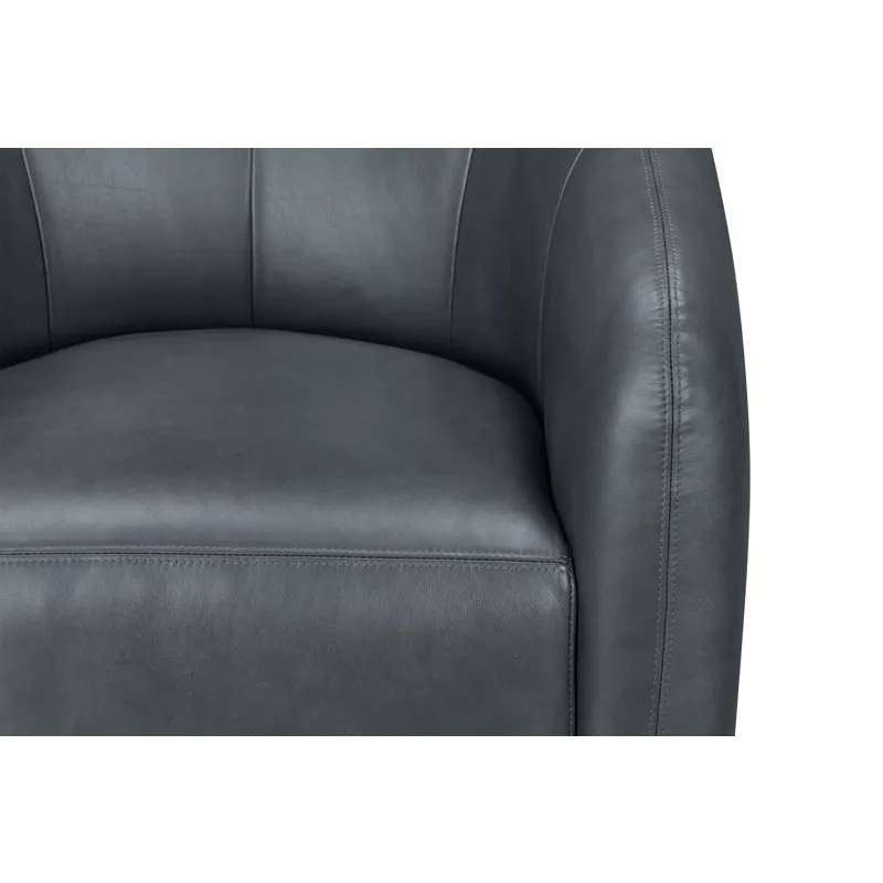 Como Renaissance Blue Swivel Glider Accent Chair