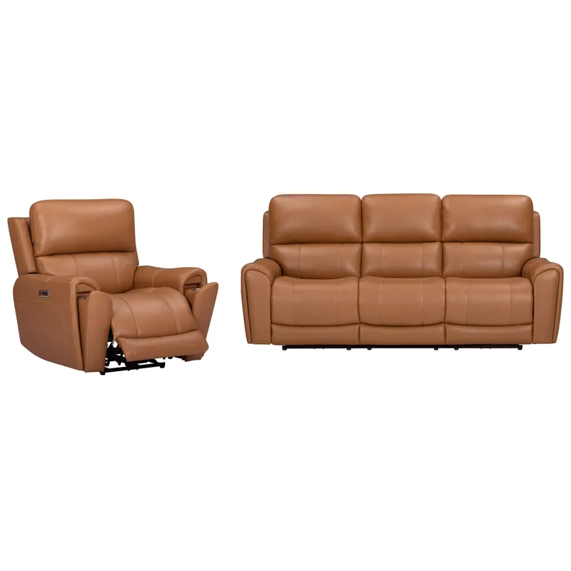 Hancock Apple Cider Zero Gravity Power Reclining Sofa and Recliner