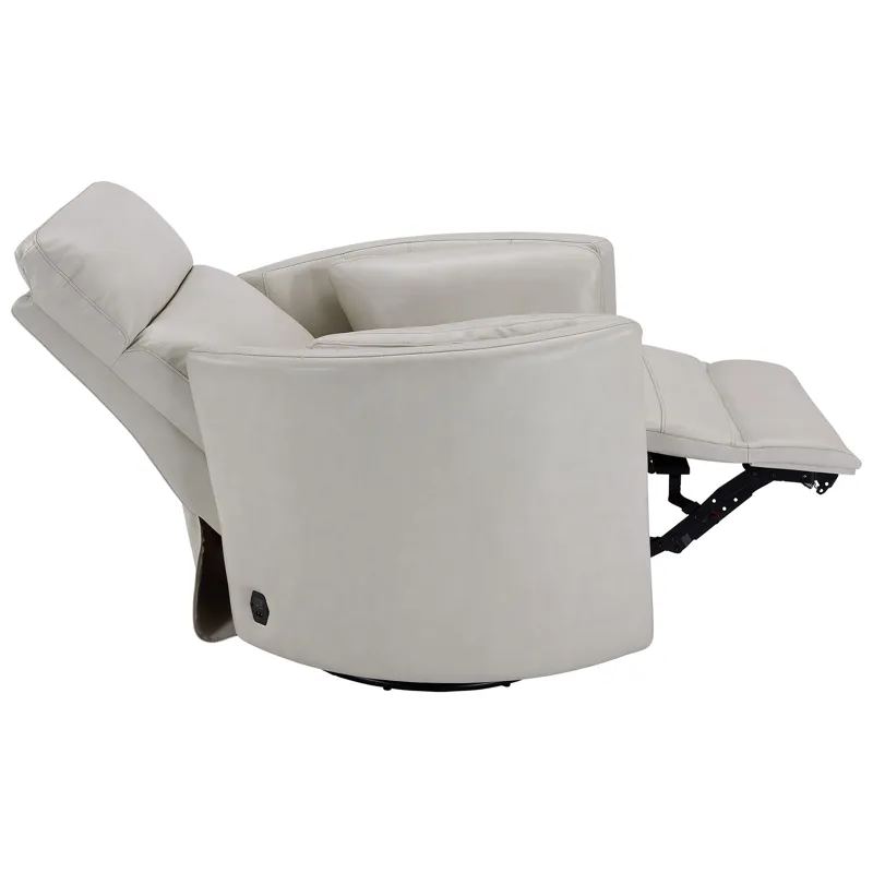 Radius Florence Ivory - Powered By Freemotion Cordless Power Swivel Glider Recliner Two Pack