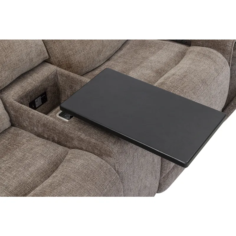 Colton Branson Tweed Power Zero Gravity Sofa and Loveseat with Immersive Audio