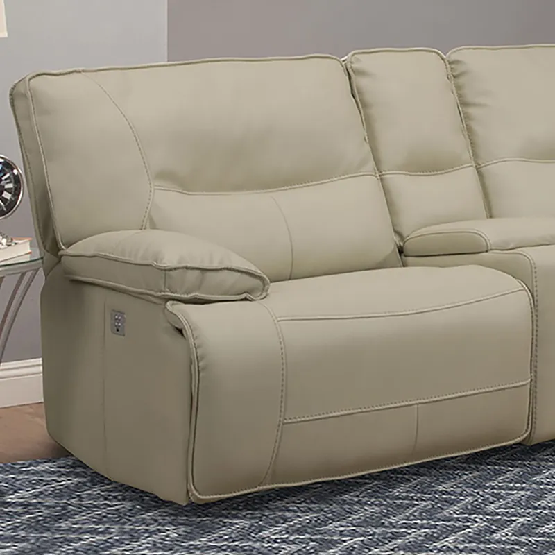 Spartacus Oyster Power Left Arm Facing Recliner