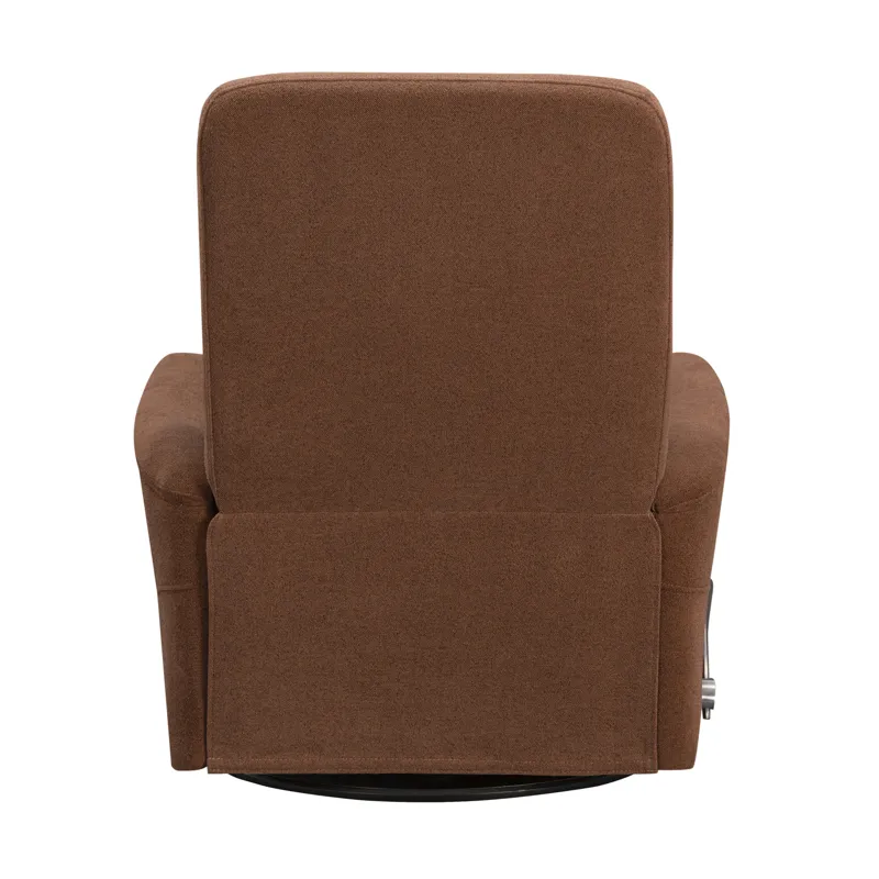 Gemini Snazzy Terracotta Manual Swivel Glider Recliner