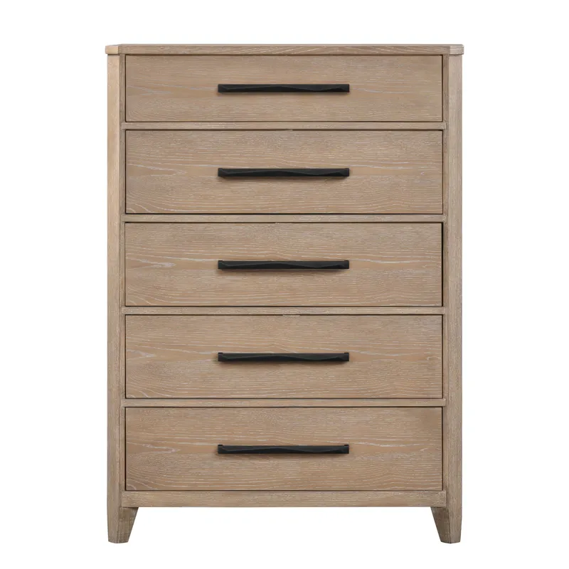 Breckenridge Bedroom Queen Bed 2 Nightstands Dresser with Mirror and Chest