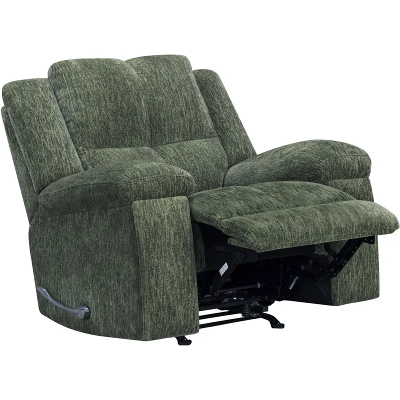 Bronco Plush Forest Manual Rocker Recliner Two Pack