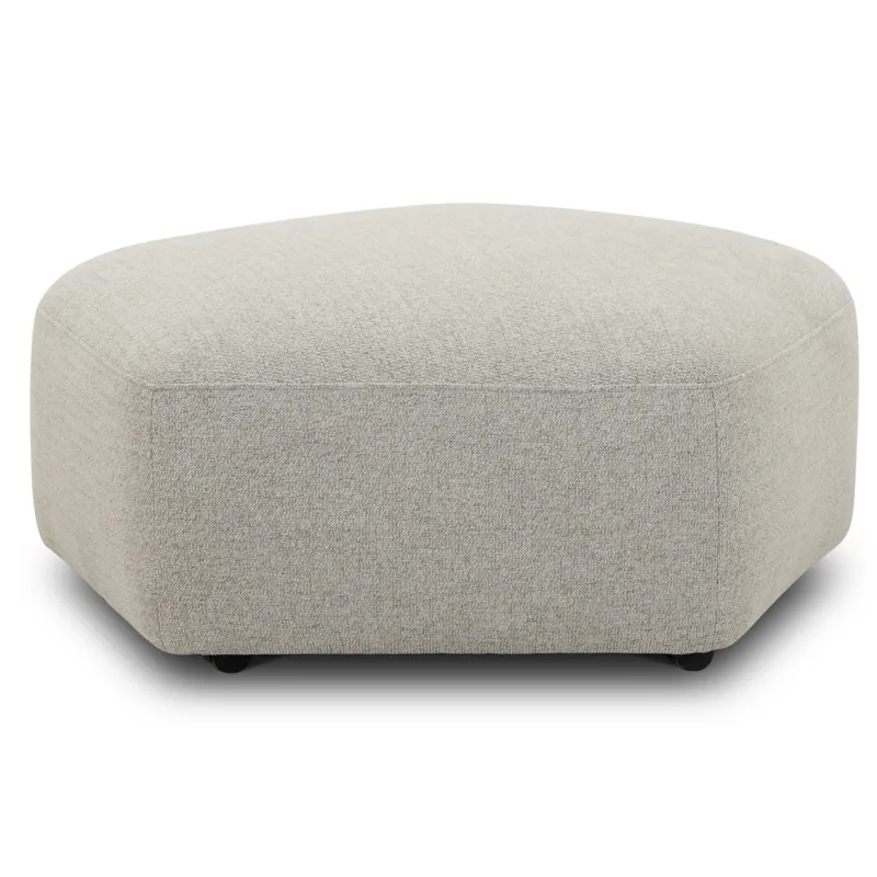 Playful Canes Cobblestone Ottoman with Casters
