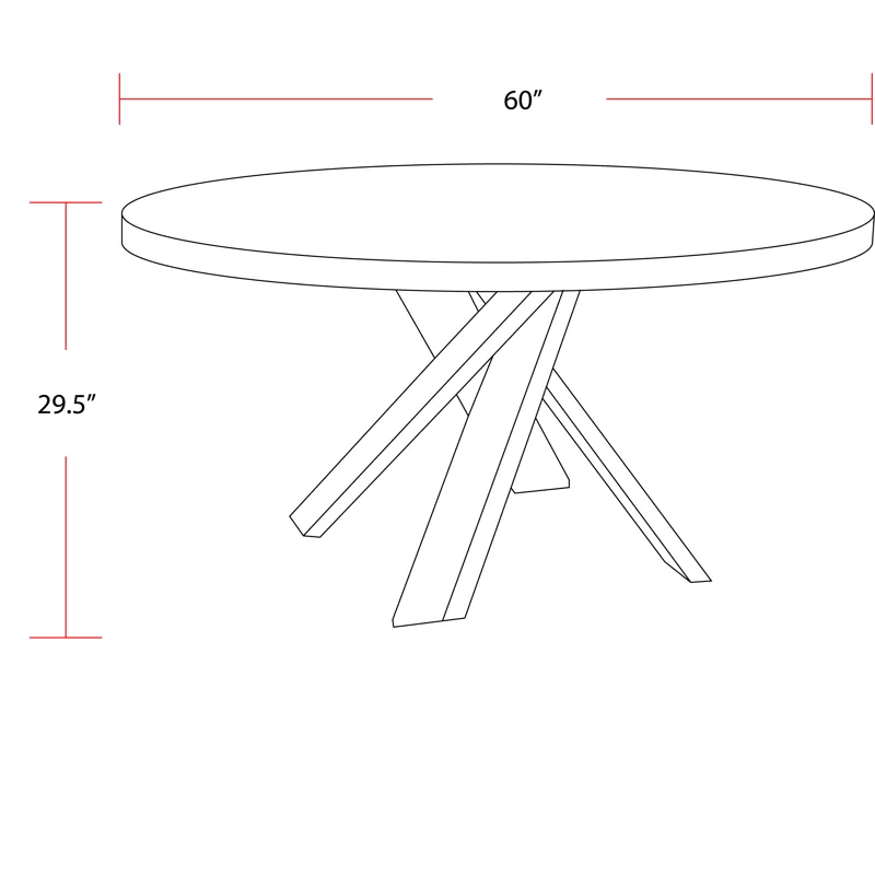 Crossings Downtown Dining 60 Inch Round Dining Table With 4 Upholstered Chairs