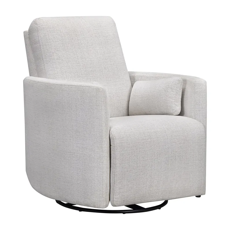 Turner Acadia White Manual Swivel Glider Recliner