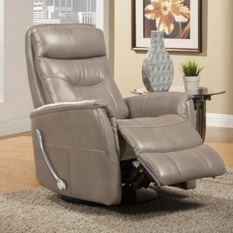 Gemini Linen Swivel Glider Recliner Two Pack