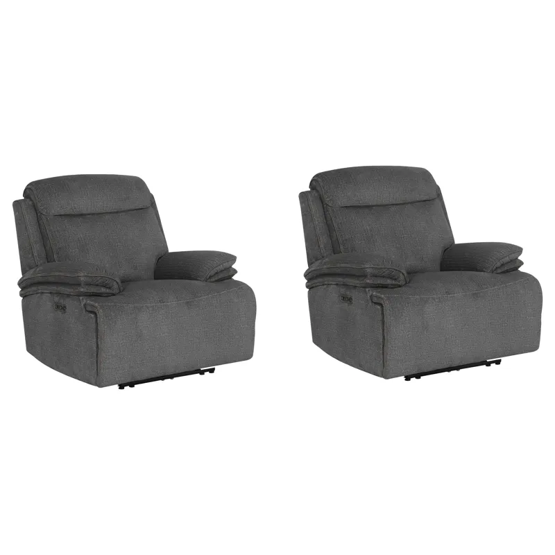 Alpine Airy Midnight Power Zero Gravity Recliner Two Pack