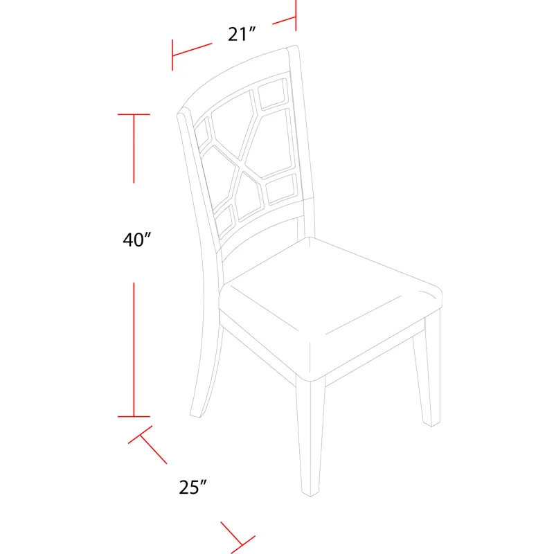 Sundance Dining Sandstone Grid Back Dining Chair (2/CTN Sold in pairs)