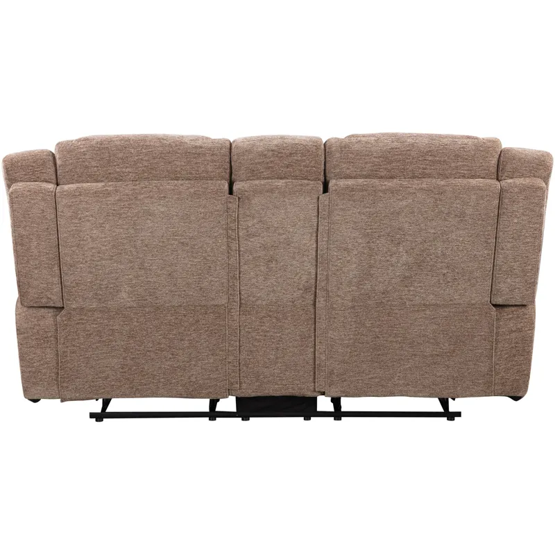 Bruno Plush Tobacco Manual Console Loveseat