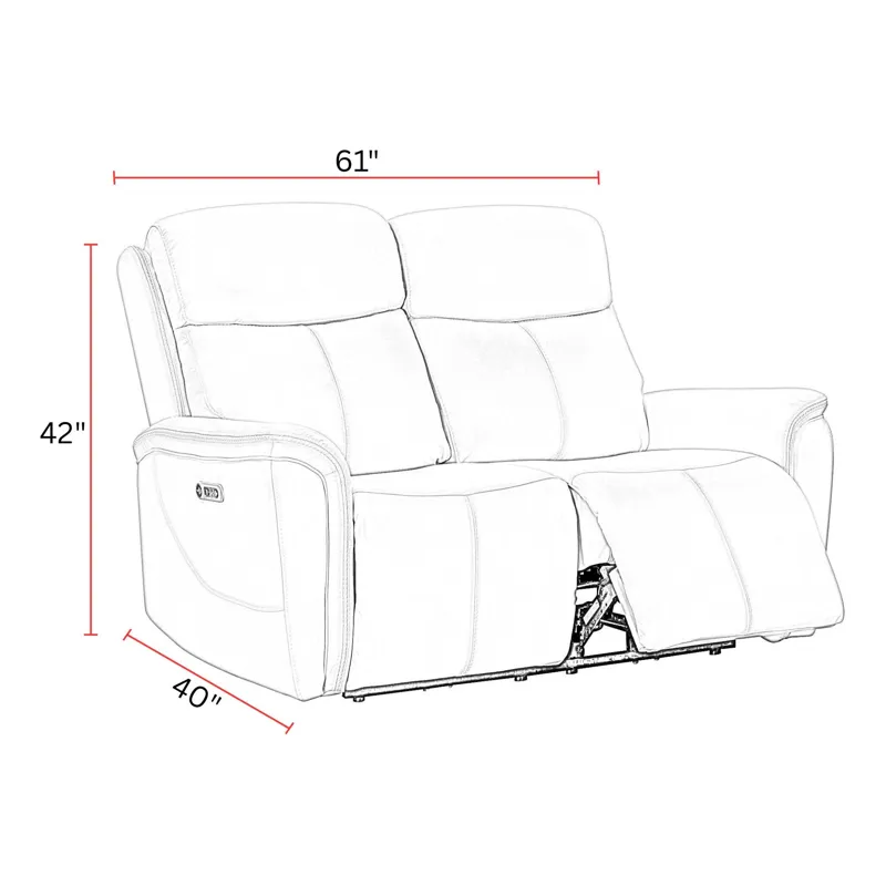Cascade Auburn Power Reclining Loveseat