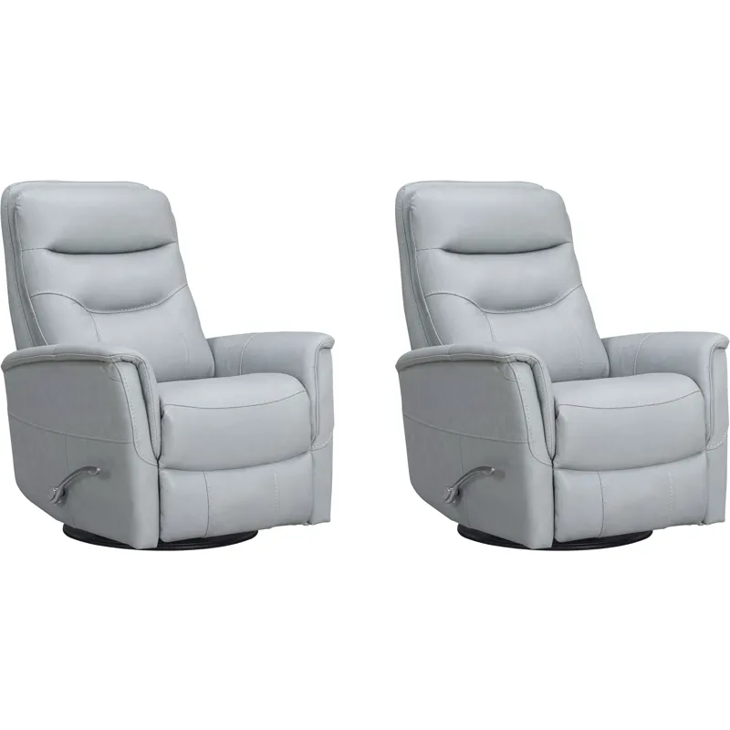 Gemini Autumn Aqua Manual Swivel Glider Recliner Two Pack