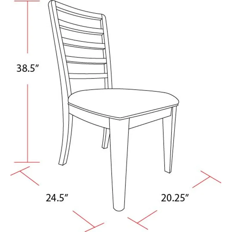 Escape Dining Ladder Back Dining Chair Two Pack