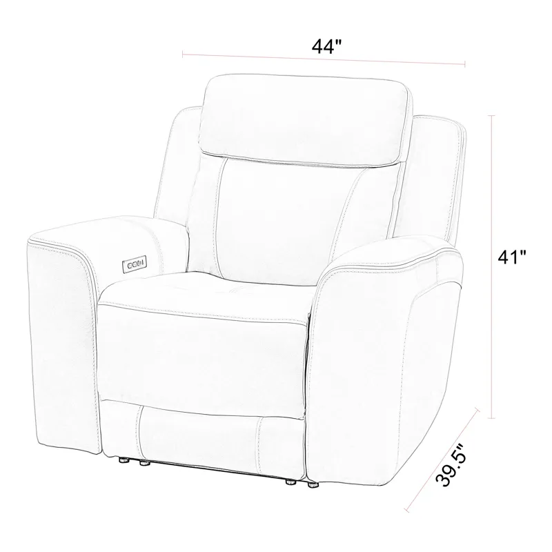Calgary Stone Power Reclining Sofa and Recliner