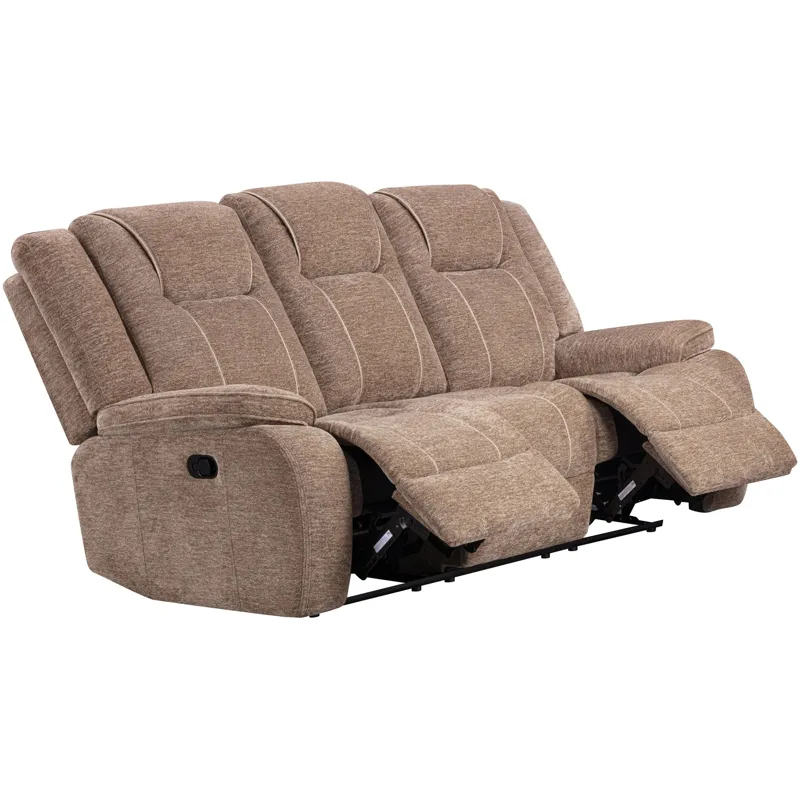 Bruno Plush Tobacco Manual Sofa