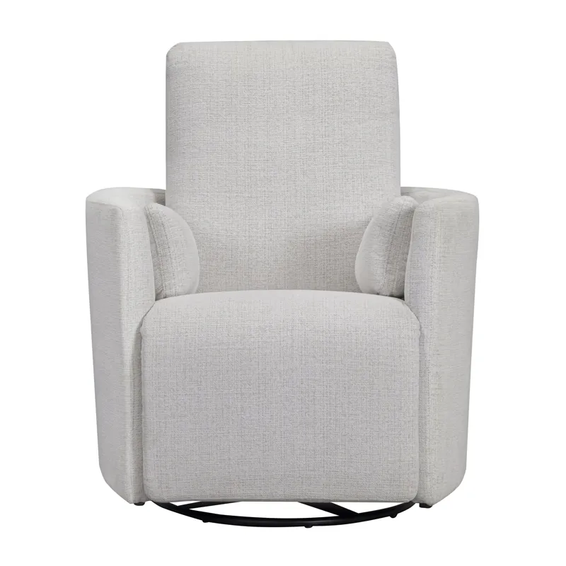 Turner Acadia White Manual Swivel Glider Recliner