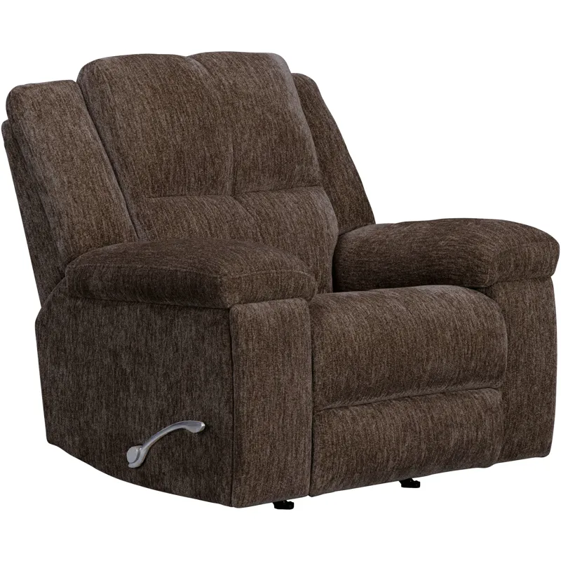 Bronco Plush Umber Manual Rocker Recliner Two Pack
