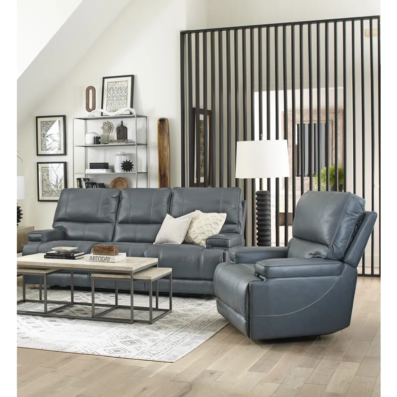 Whitman Verona Azure - Powered By Freemotion Power Reclining Sofa and Recliner