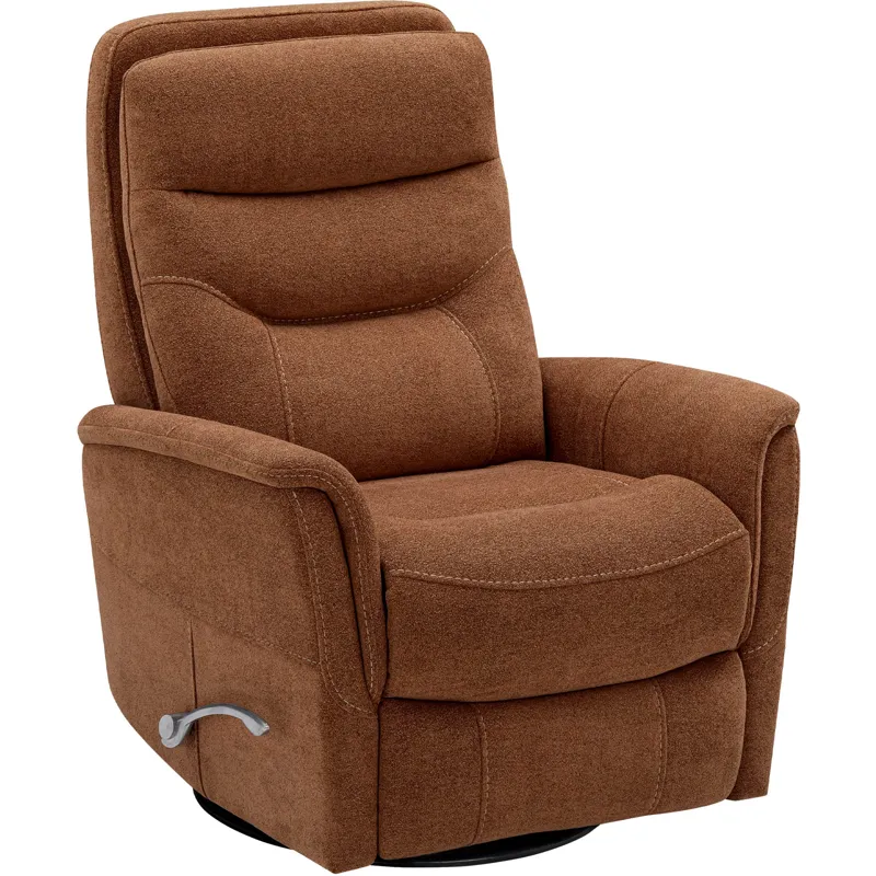 Gemini Snazzy Terracotta Manual Swivel Glider Recliner Two Pack