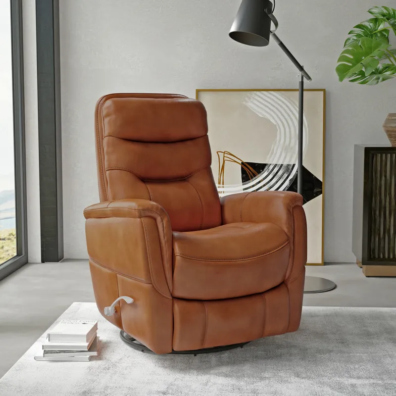 Gemini Butterscotch Swivel Glider Recliner Two Pack