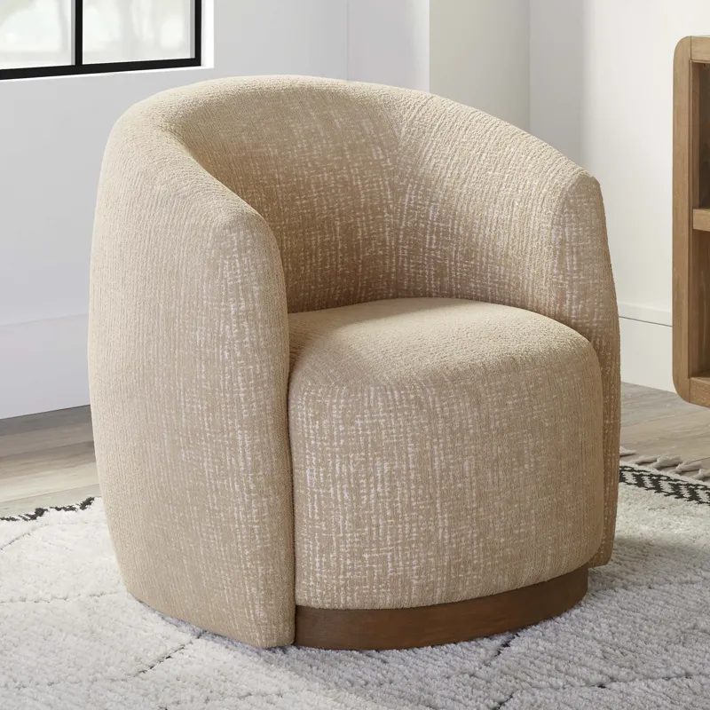 Tatum Sand Dollar Swivel Accent Chair Two Pack