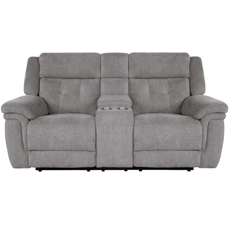Richland Bristol Grey Power Reclining Sofa and Loveseat