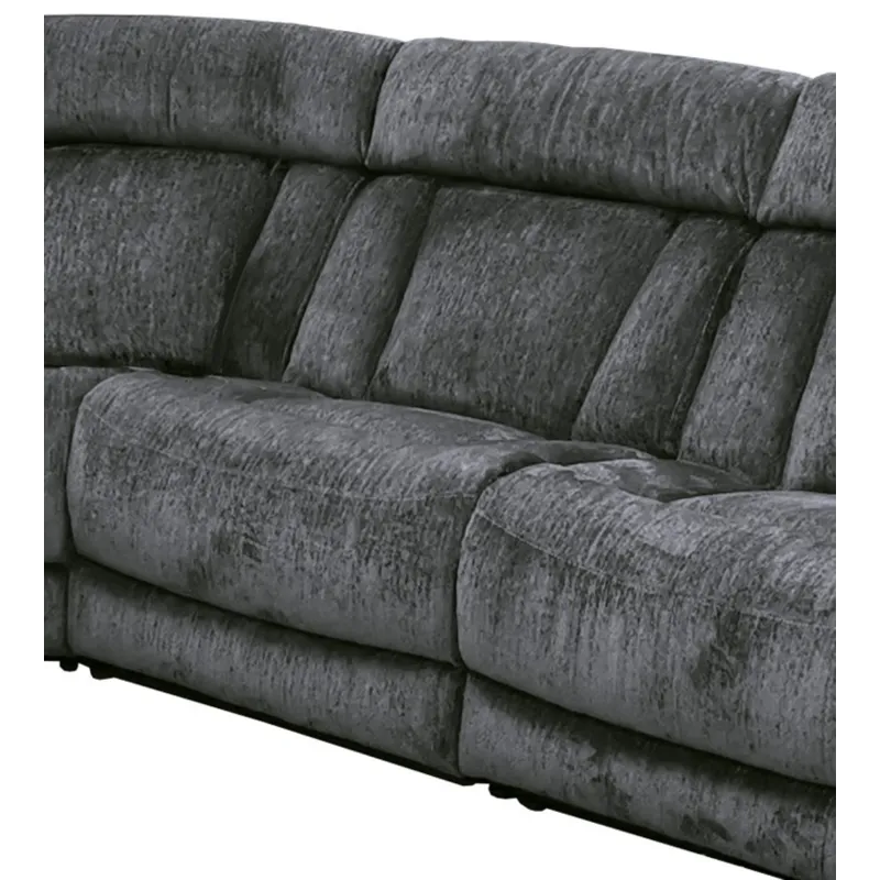 Dalton Lucky Charcoal Armless Chair with Drop Down Table
