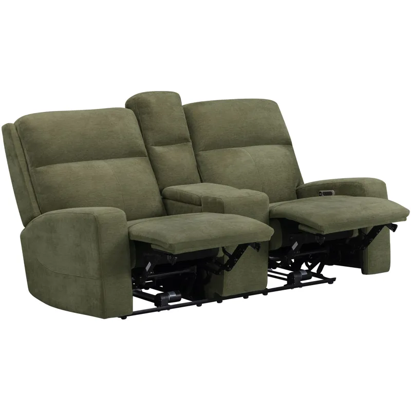 Traxton Jasper Moss Power Zero Gravity Sofa Loveseat and Recliner