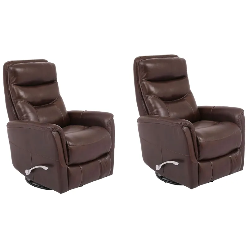 Gemini Robust Swivel Glider Recliner Two Pack