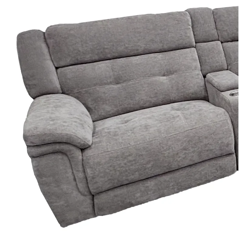 Richland Bristol Grey Power Left Arm Facing Recliner