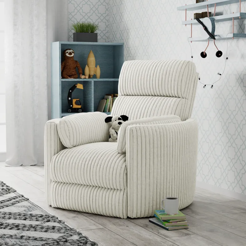 Radius Mega Ivory Power Reclining Sofa Loveseat and Recliner
