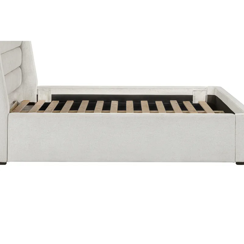 Giorgio Dreamy Linen Queen and King Upholstered Rails