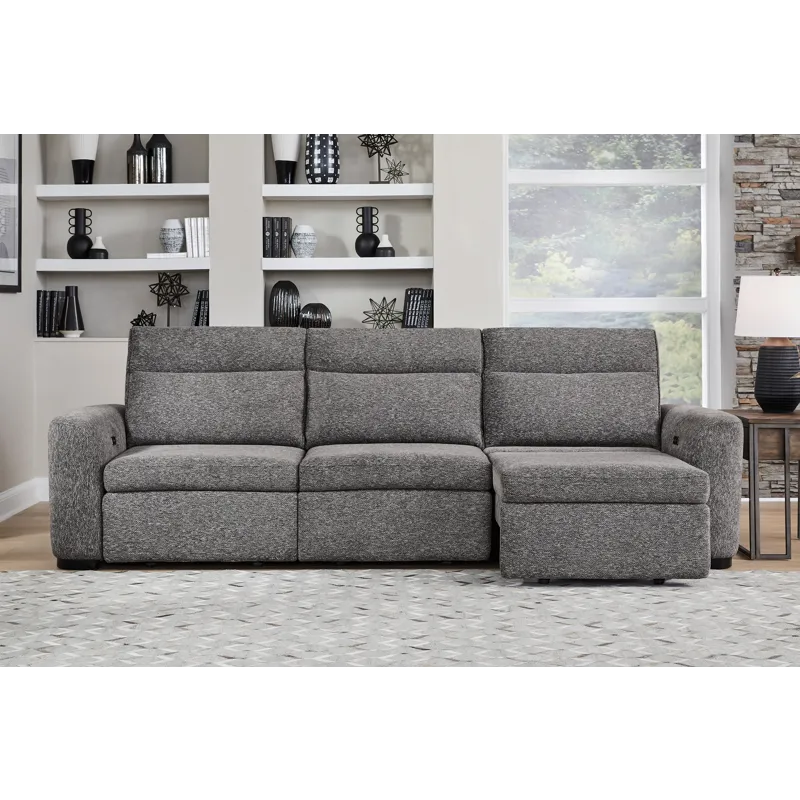 Kline Nightfall 3 Piece Modular Slider Sofa