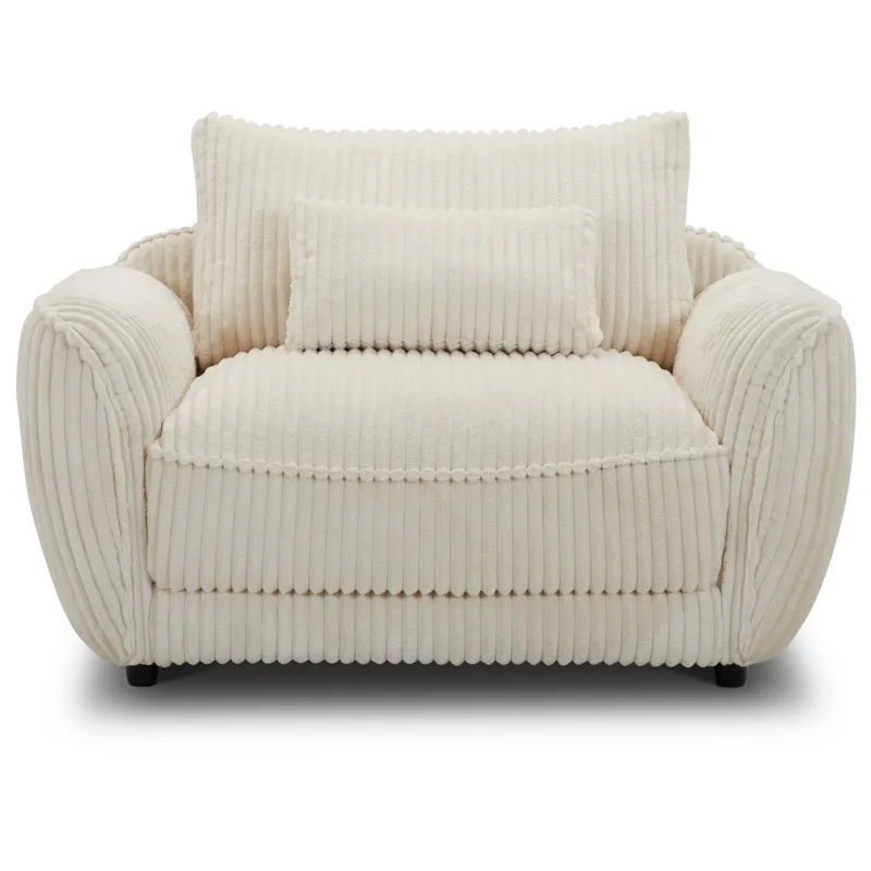 Utopia Mega Ivory Chair and A Half with Lumbar Pillow Two Pack