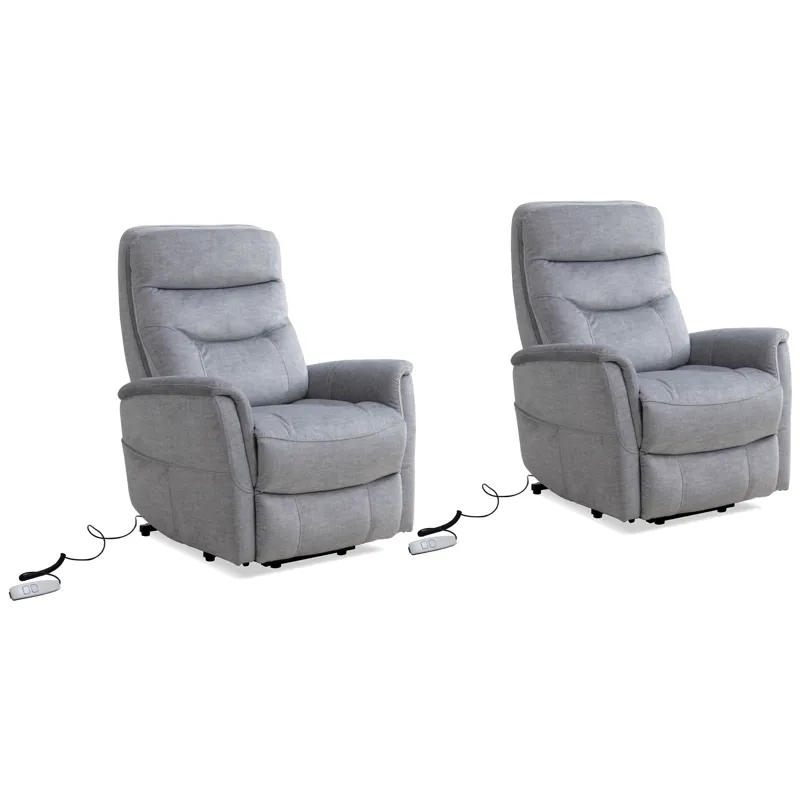 Gemini Capri Silver Power Lift Recliner with Articulating Headrest Two Pack