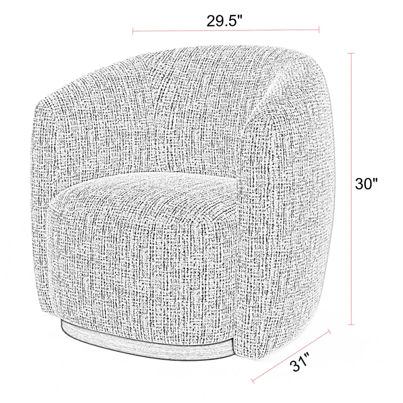 Tatum Nightshade Swivel Accent Chair