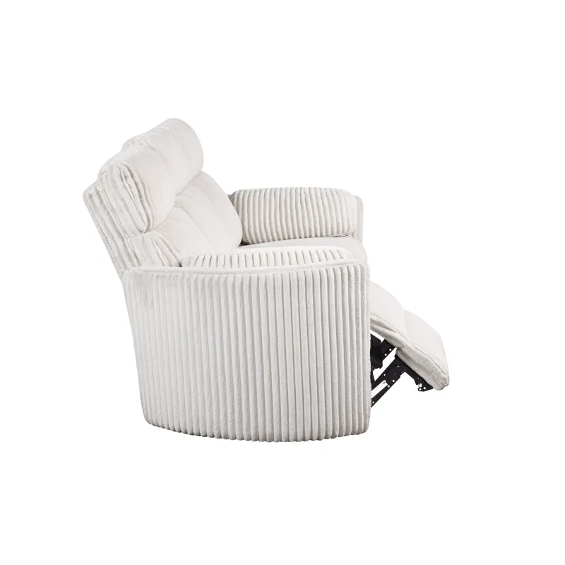 Radius Mega Ivory Power Reclining Sofa Loveseat and Recliner