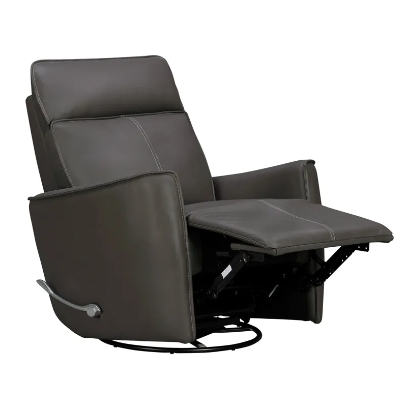 Roxy Abby Dark Grey Manual Swivel Glider Recliner
