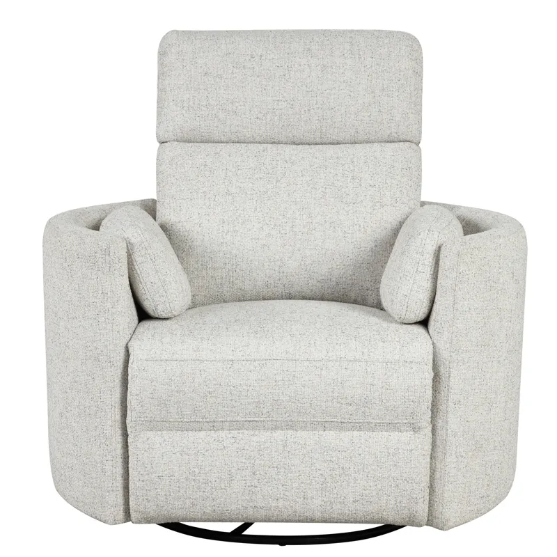 Radius Natural Beauty Quartz Power Swivel Glider Recliner Two Pack