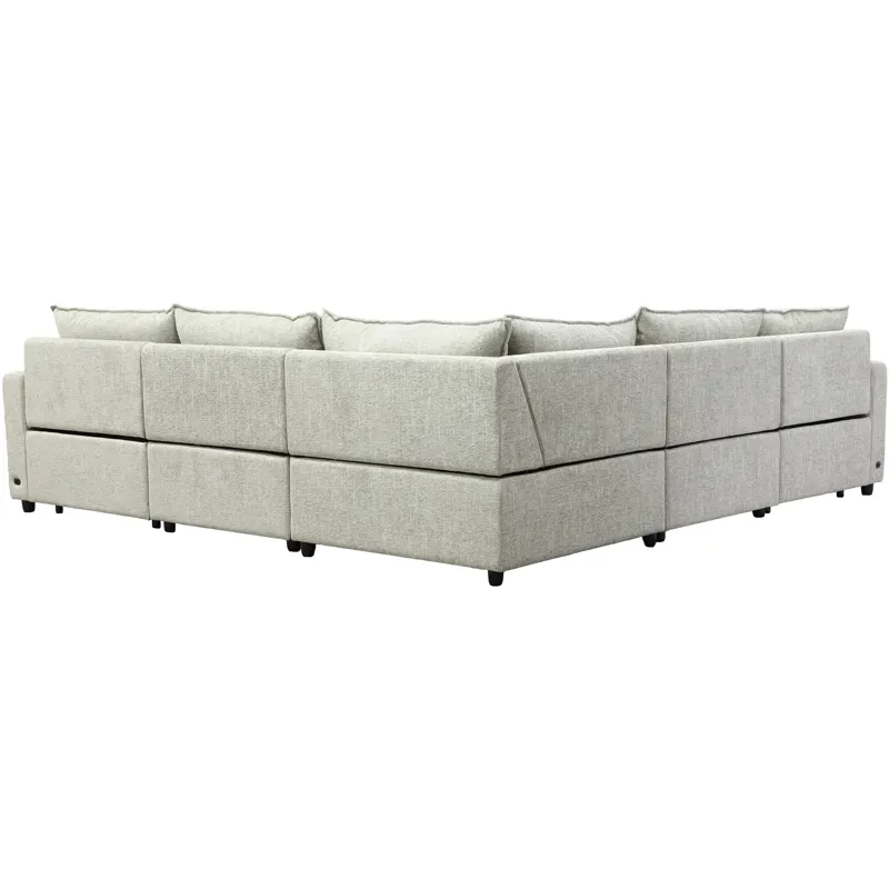 Jocelyn Birchbrook Harbor 5 Piece Modular Power Reclining Sectional
