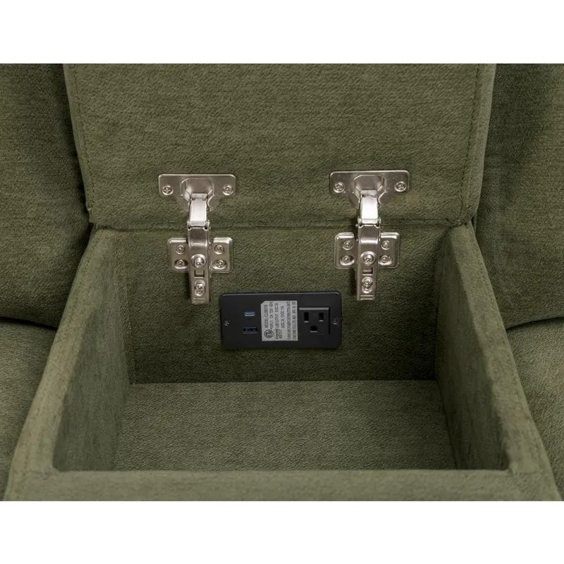 Traxton Jasper Moss Power Zero Gravity Sofa Loveseat and Recliner