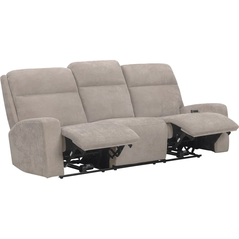 Traxton Jasper Taupe Power Zero Gravity Sofa and Loveseat