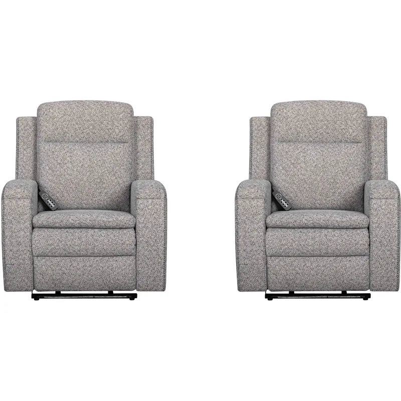Armstrong Southampton Storm Power Recliner with Heat Massage and Auto-Glide Two Pack