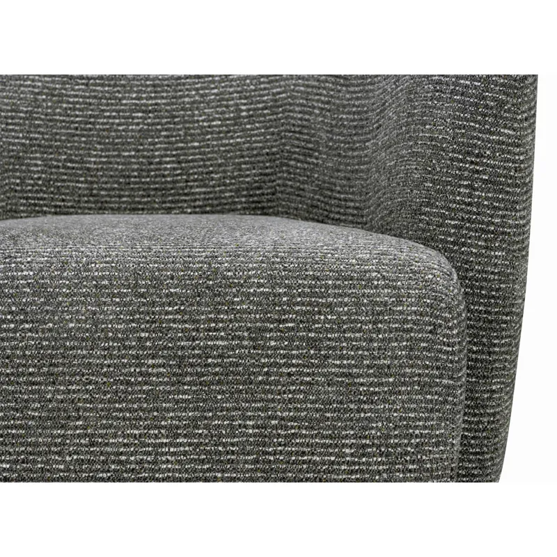 Mingle Thatch Black Swivel Glider Accent Chair Two Pack