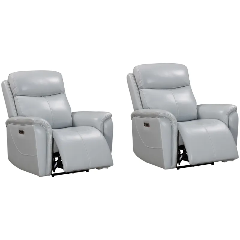 Cascade Seamist Grey Power Recliner Two Pack