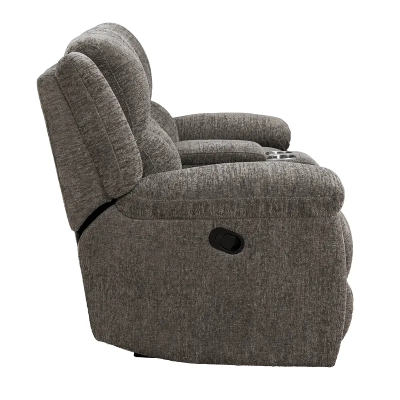 Buster Cabot Stone Manual Reclining Sofa and Loveseat