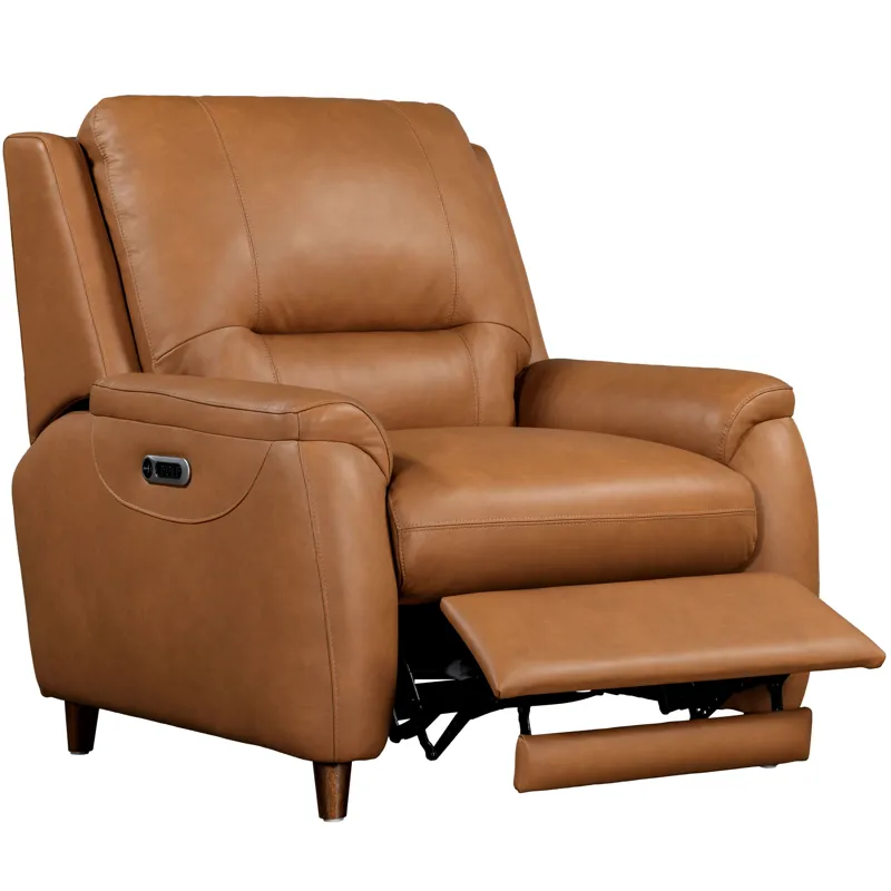 Austin Caramel Cream Power Reclining Sofa and Recliner