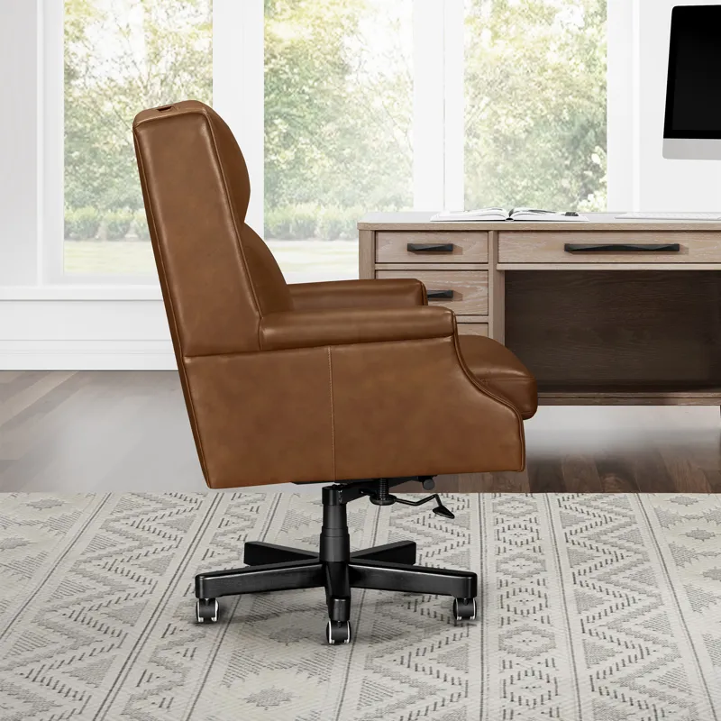 Dc132 Renaissance Chestnut Leather Desk Chair