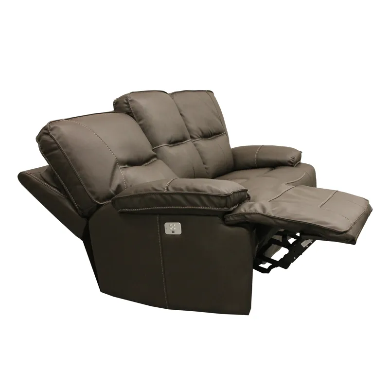 Spartacus Chocolate Power Reclining Sofa and Two Recliners